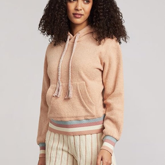 Faherty Sweaters - Faherty Oceanaire Fleece Hoodie in Sunrise